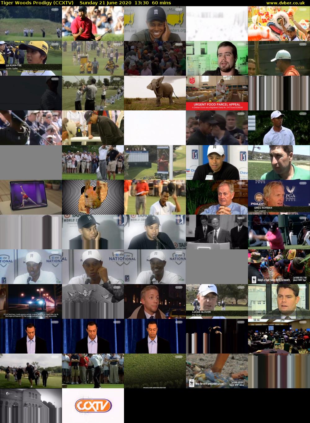 Tiger Woods Prodigy (CCXTV) Sunday 21 June 2020 13:30 - 14:30
