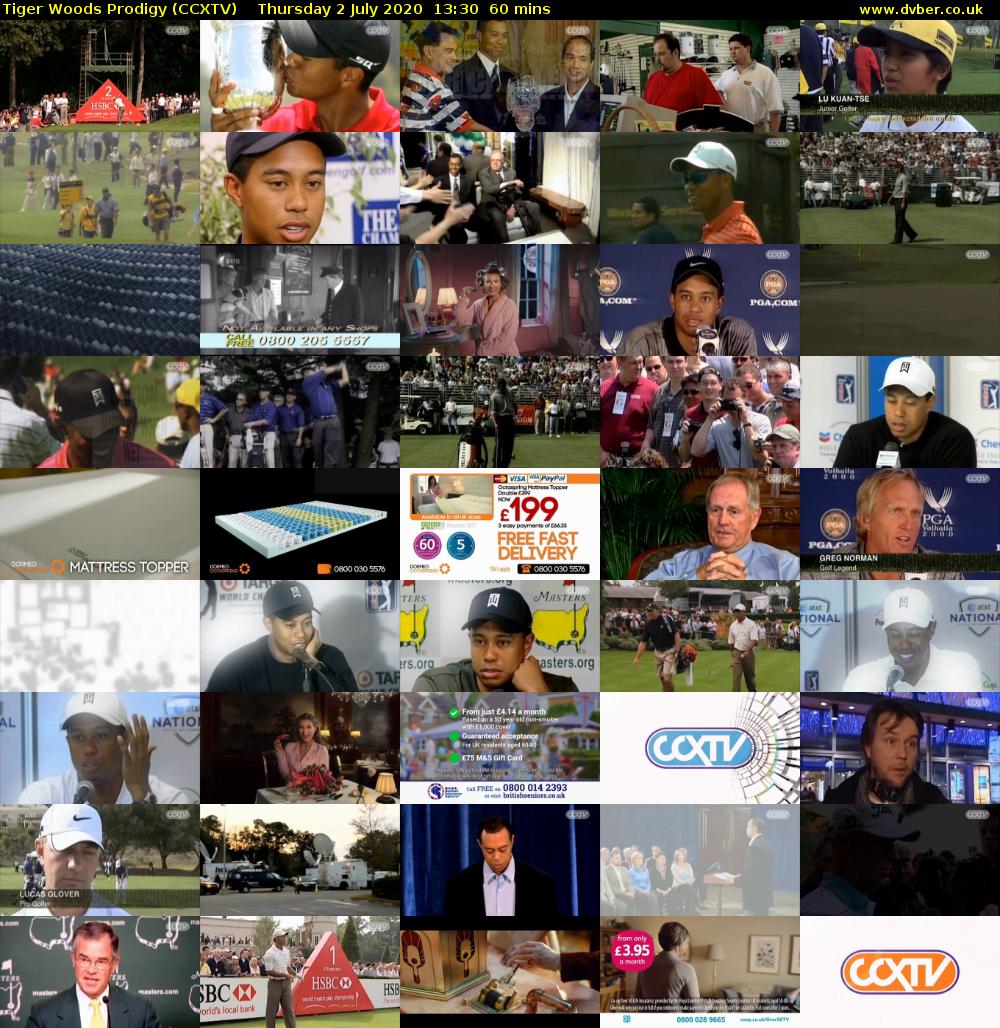 Tiger Woods Prodigy (CCXTV) Thursday 2 July 2020 13:30 - 14:30