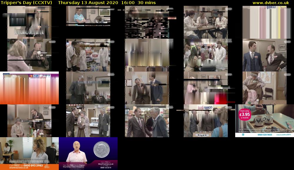 Tripper's Day (CCXTV) Thursday 13 August 2020 16:00 - 16:30