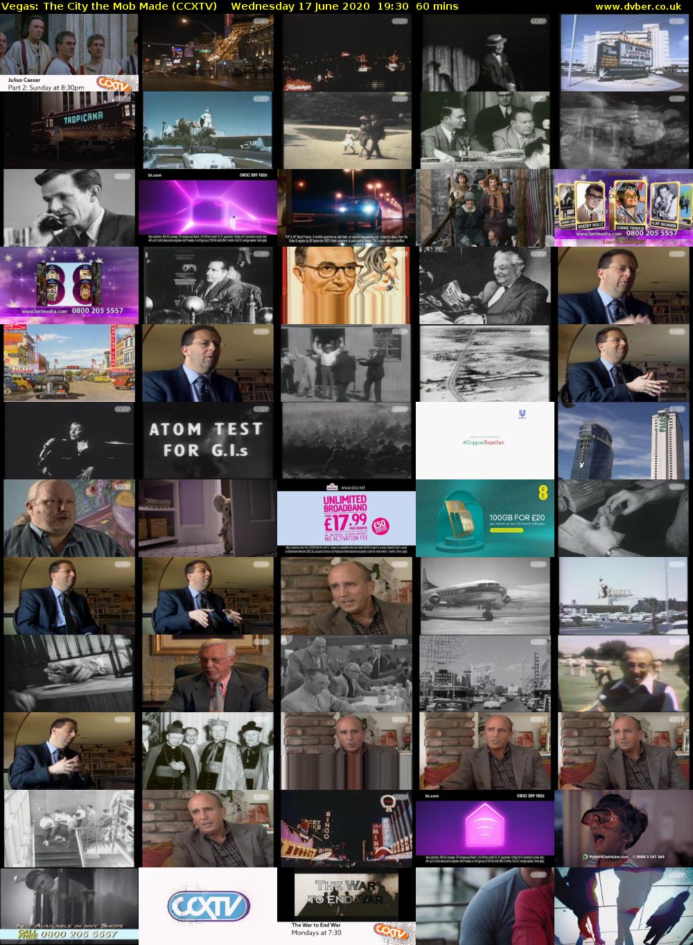 Vegas: The City the Mob Made (CCXTV) Wednesday 17 June 2020 19:30 - 20:30