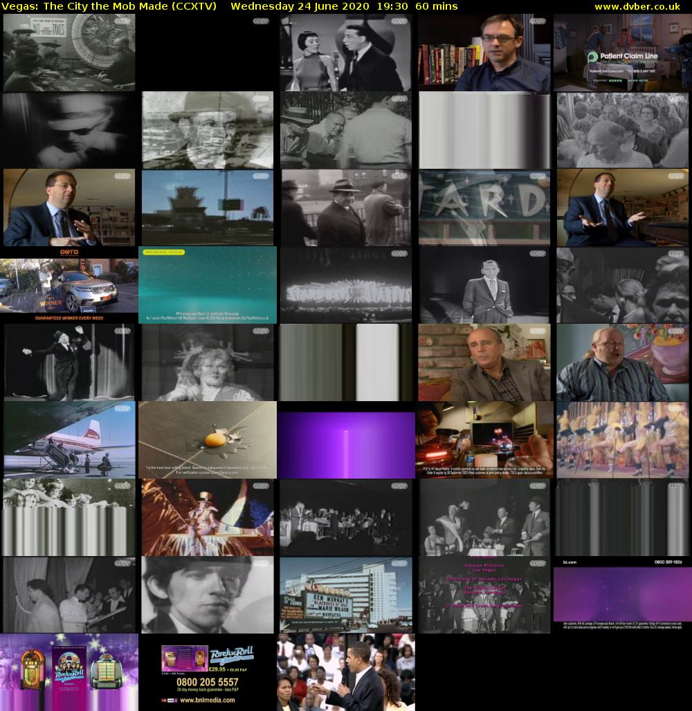 Vegas: The City the Mob Made (CCXTV) Wednesday 24 June 2020 19:30 - 20:30
