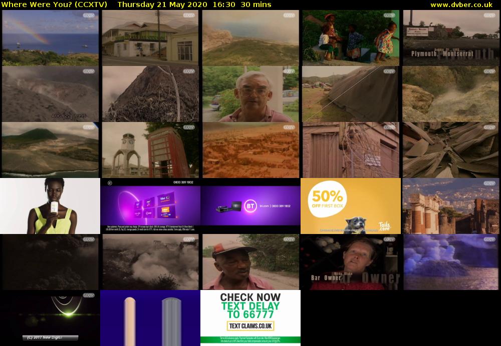 Where Were You? (CCXTV) Thursday 21 May 2020 16:30 - 17:00