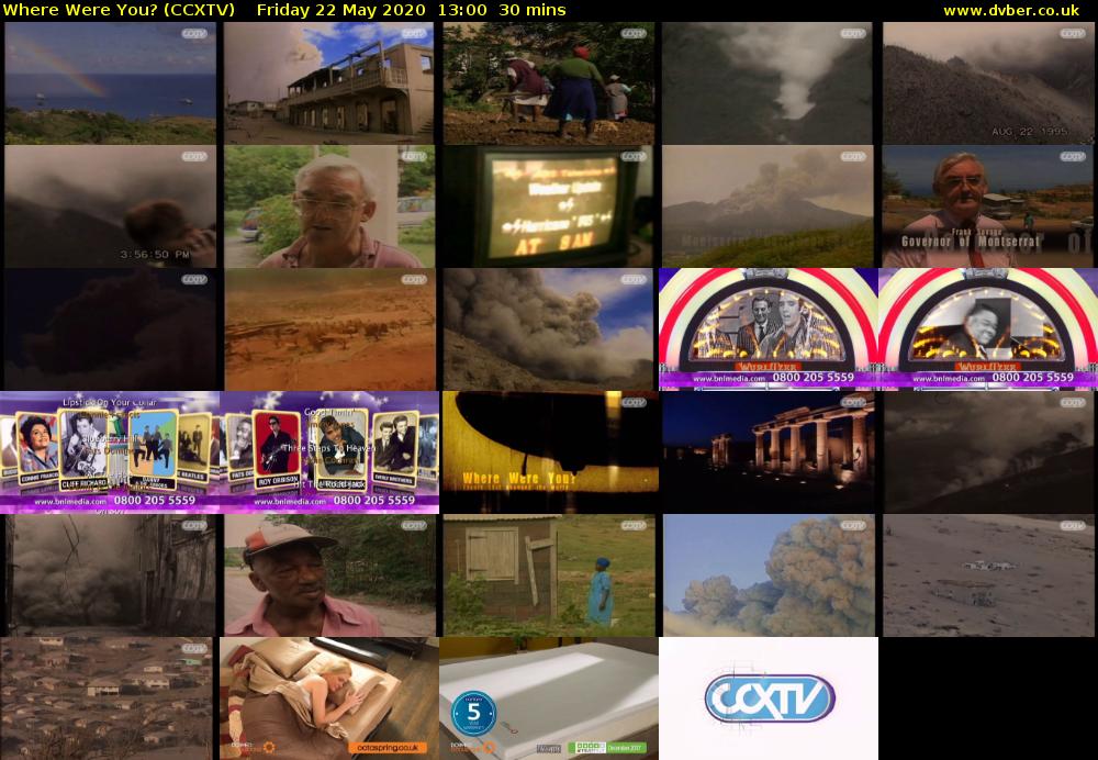 Where Were You? (CCXTV) Friday 22 May 2020 13:00 - 13:30