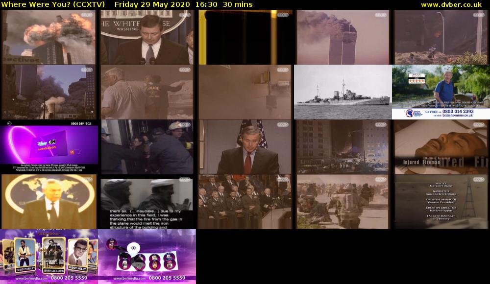 Where Were You? (CCXTV) Friday 29 May 2020 16:30 - 17:00