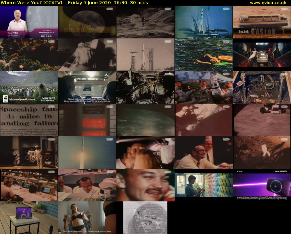 Where Were You? (CCXTV) Friday 5 June 2020 16:30 - 17:00
