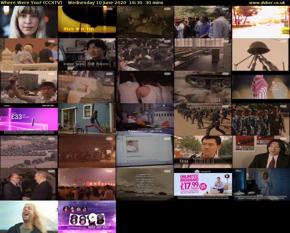 Where Were You? (CCXTV) Wednesday 10 June 2020 16:30 - 17:00