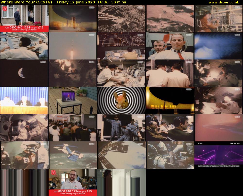 Where Were You? (CCXTV) Friday 12 June 2020 16:30 - 17:00