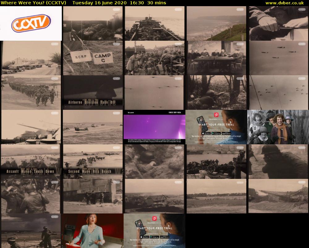 Where Were You? (CCXTV) Tuesday 16 June 2020 16:30 - 17:00