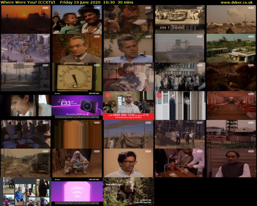 Where Were You? (CCXTV) Friday 19 June 2020 16:30 - 17:00