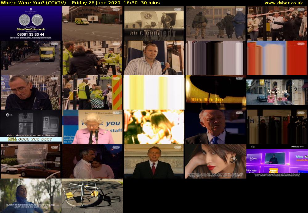 Where Were You? (CCXTV) Friday 26 June 2020 16:30 - 17:00