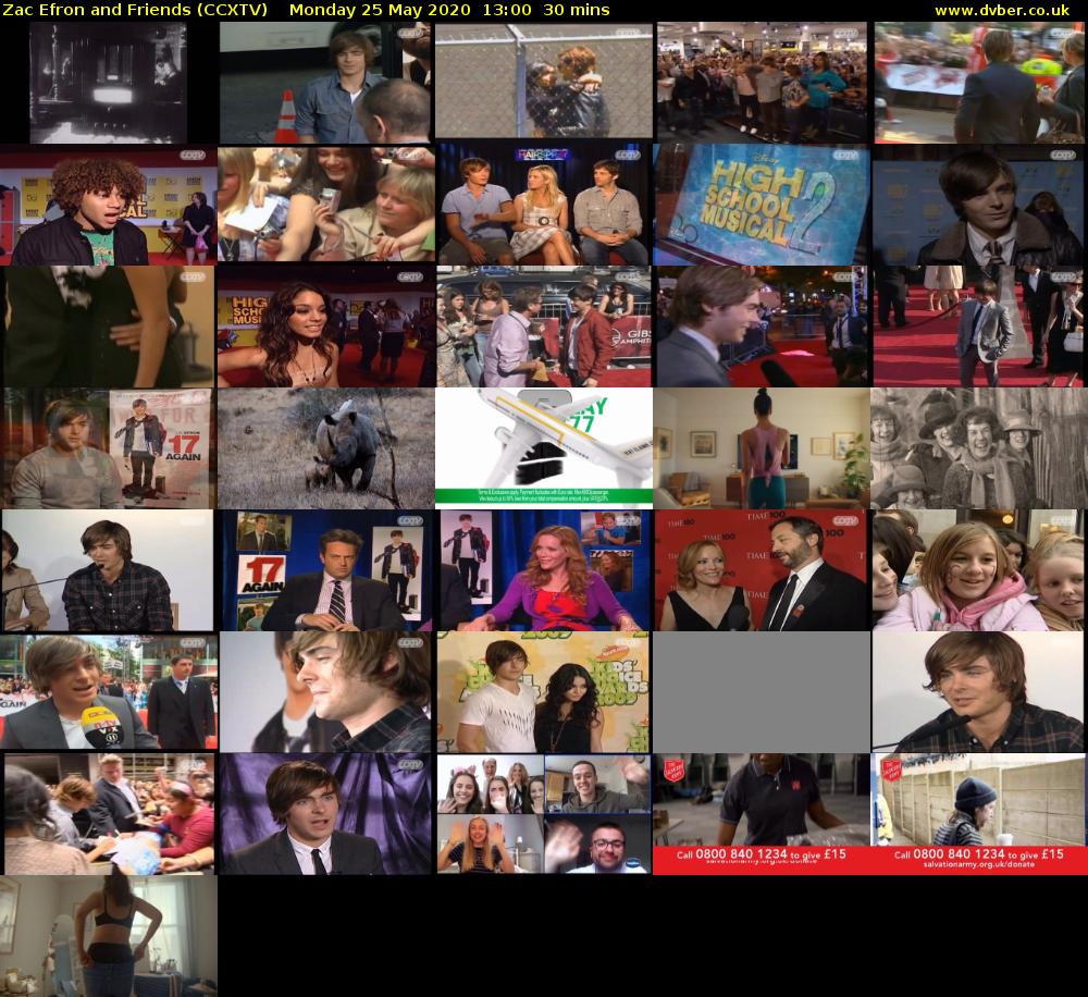 Zac Efron and Friends (CCXTV) Monday 25 May 2020 13:00 - 13:30