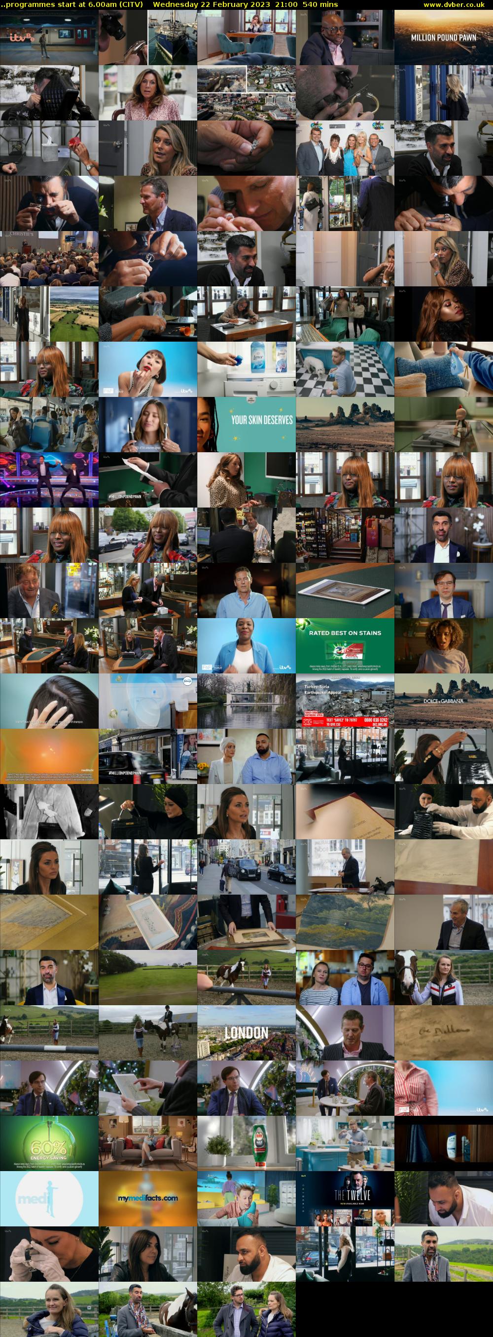 ..programmes start at 6.00am (CITV) Wednesday 22 February 2023 21:00 - 06:00