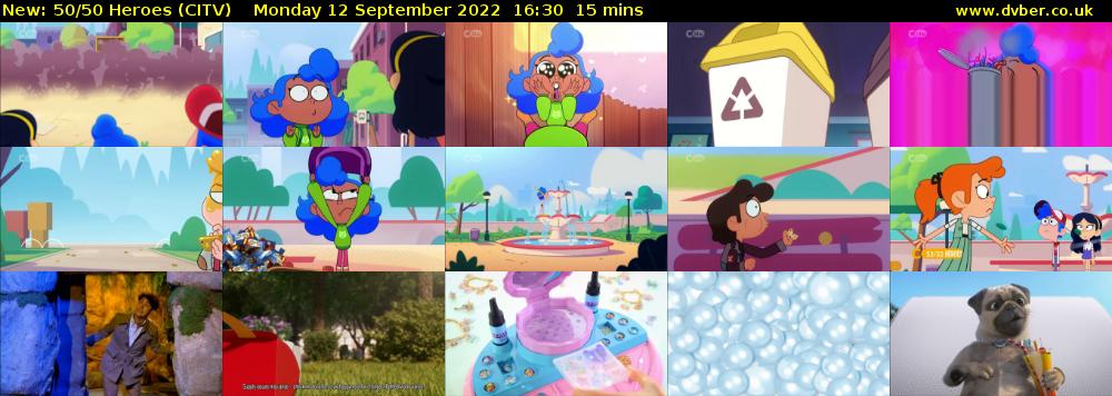 50/50 Heroes (CITV) Monday 12 September 2022 16:30 - 16:45