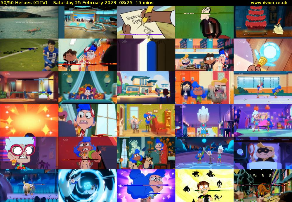 50/50 Heroes (CITV) Saturday 25 February 2023 08:25 - 08:40