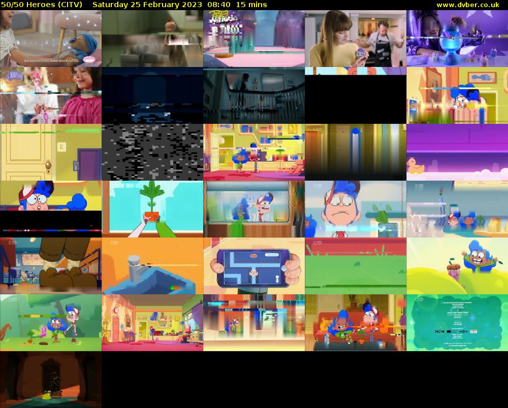 50/50 Heroes (CITV) Saturday 25 February 2023 08:40 - 08:55