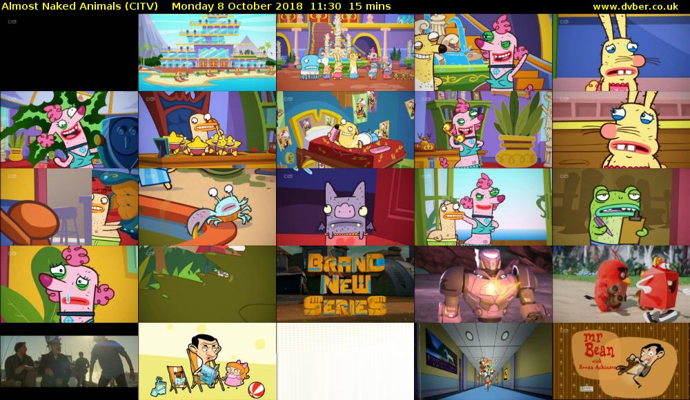 Almost Naked Animals (CITV) Monday 8 October 2018 11:30 - 11:45