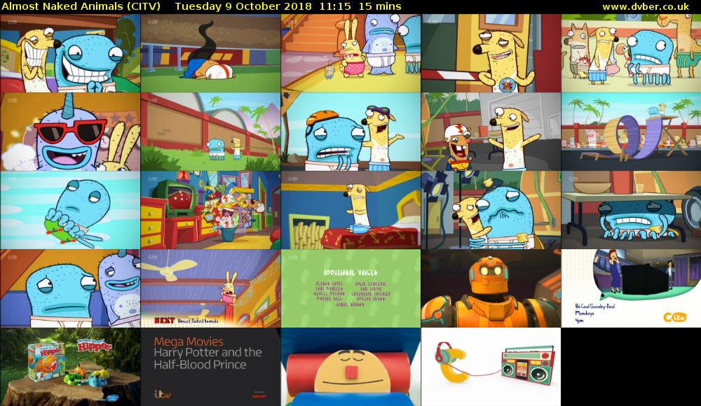 Almost Naked Animals (CITV) Tuesday 9 October 2018 11:15 - 11:30