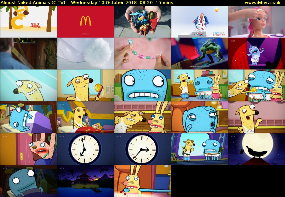 Almost Naked Animals (CITV) Wednesday 10 October 2018 08:20 - 08:35