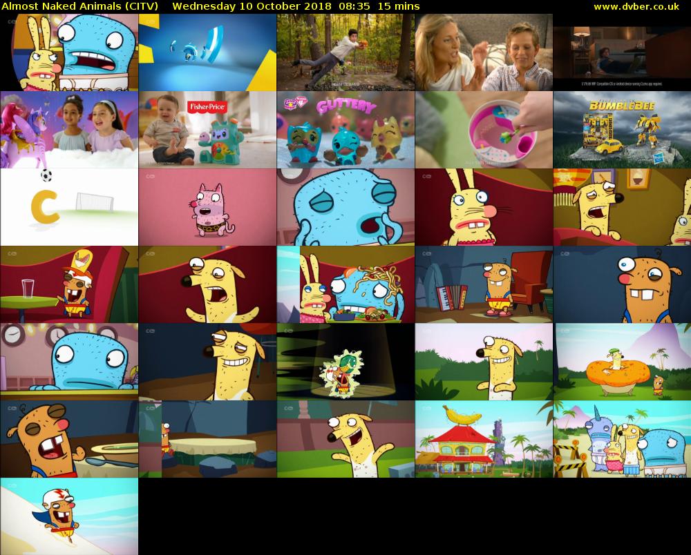 Almost Naked Animals (CITV) Wednesday 10 October 2018 08:35 - 08:50