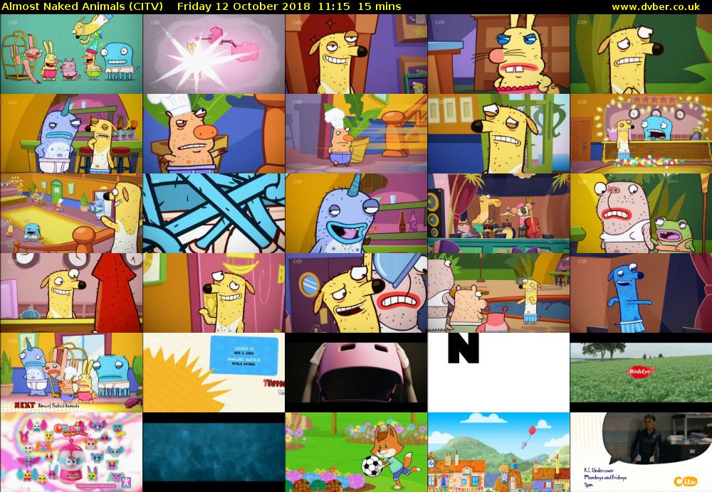 Almost Naked Animals (CITV) Friday 12 October 2018 11:15 - 11:30