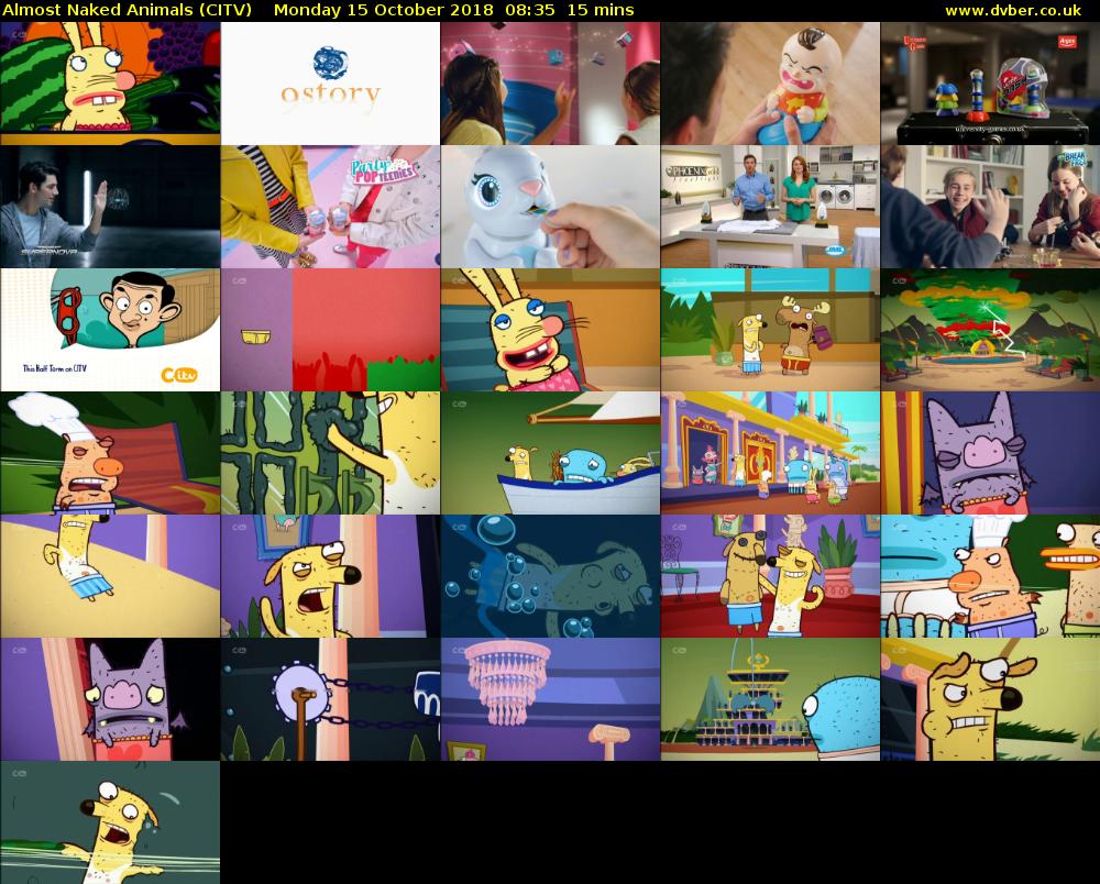 Almost Naked Animals (CITV) Monday 15 October 2018 08:35 - 08:50