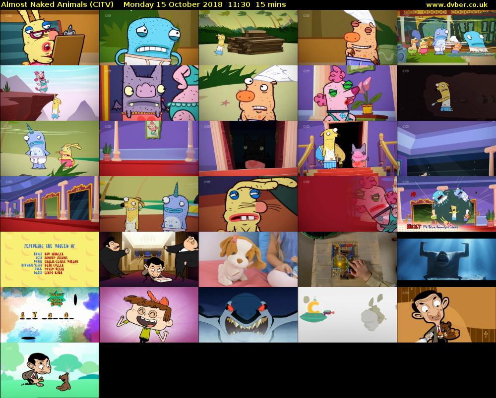 Almost Naked Animals (CITV) Monday 15 October 2018 11:30 - 11:45