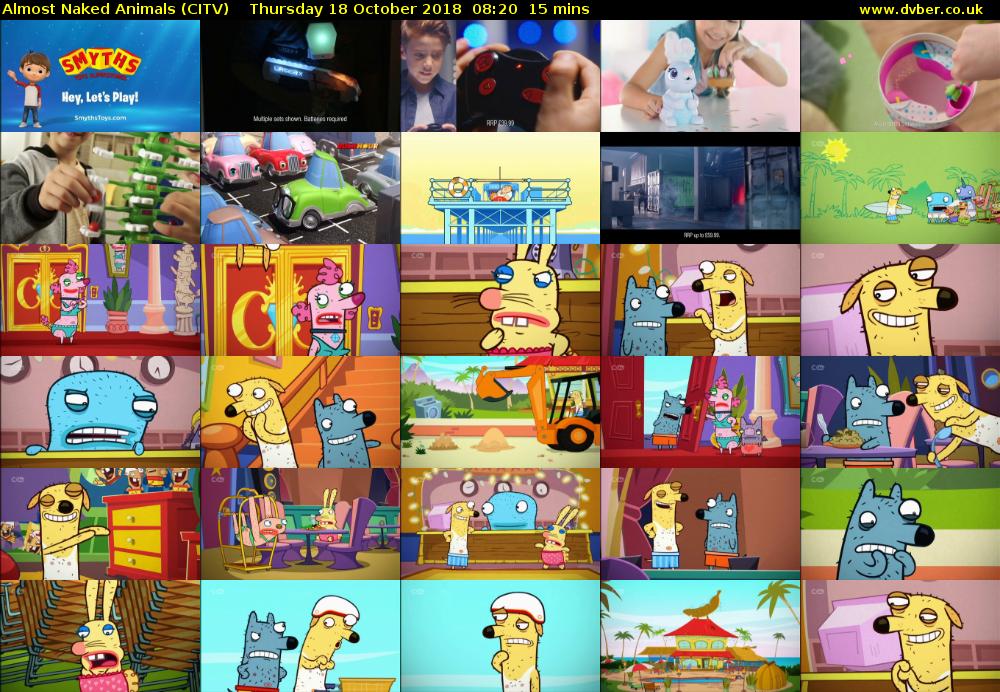 Almost Naked Animals (CITV) Thursday 18 October 2018 08:20 - 08:35