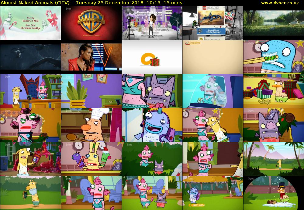 Almost Naked Animals (CITV) Tuesday 25 December 2018 10:15 - 10:30