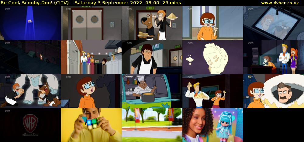 Be Cool, Scooby-Doo! (CITV) Saturday 3 September 2022 08:00 - 08:25