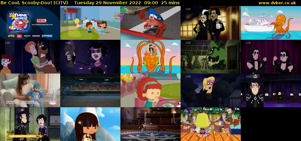 Be Cool, Scooby-Doo! (CITV) Tuesday 29 November 2022 09:00 - 09:25