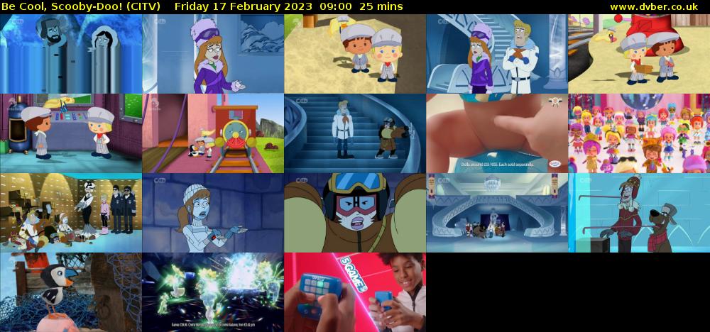 Be Cool, Scooby-Doo! (CITV) Friday 17 February 2023 09:00 - 09:25