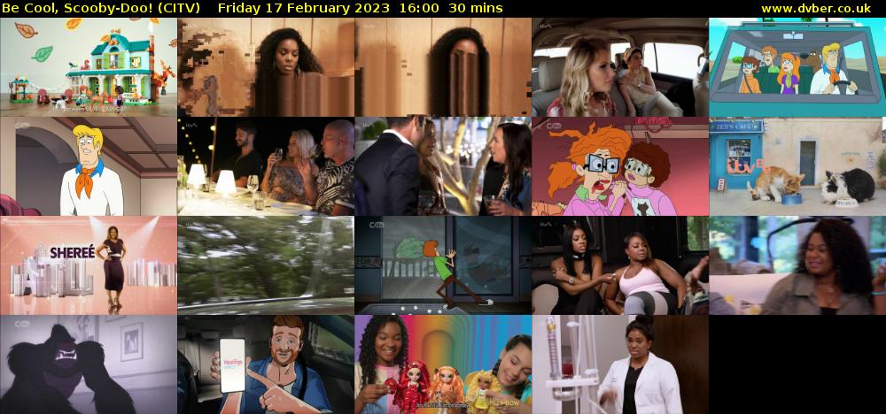 Be Cool, Scooby-Doo! (CITV) Friday 17 February 2023 16:00 - 16:30