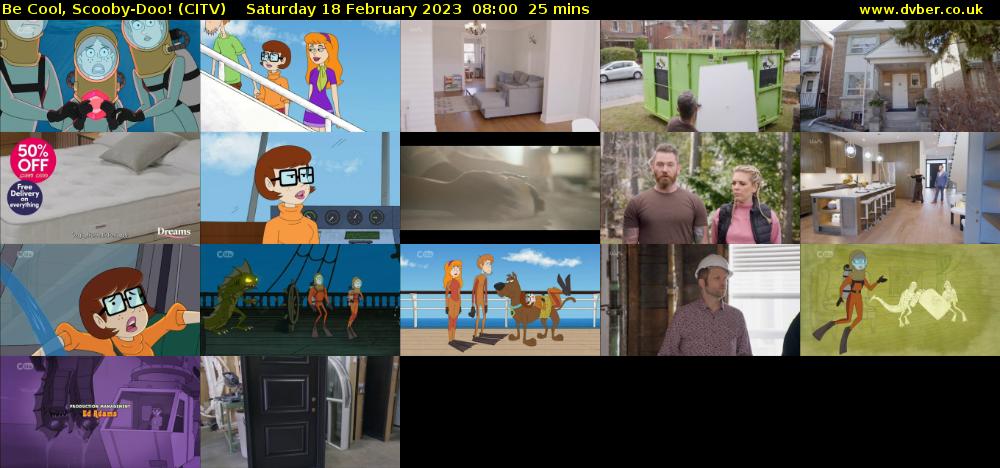 Be Cool, Scooby-Doo! (CITV) Saturday 18 February 2023 08:00 - 08:25