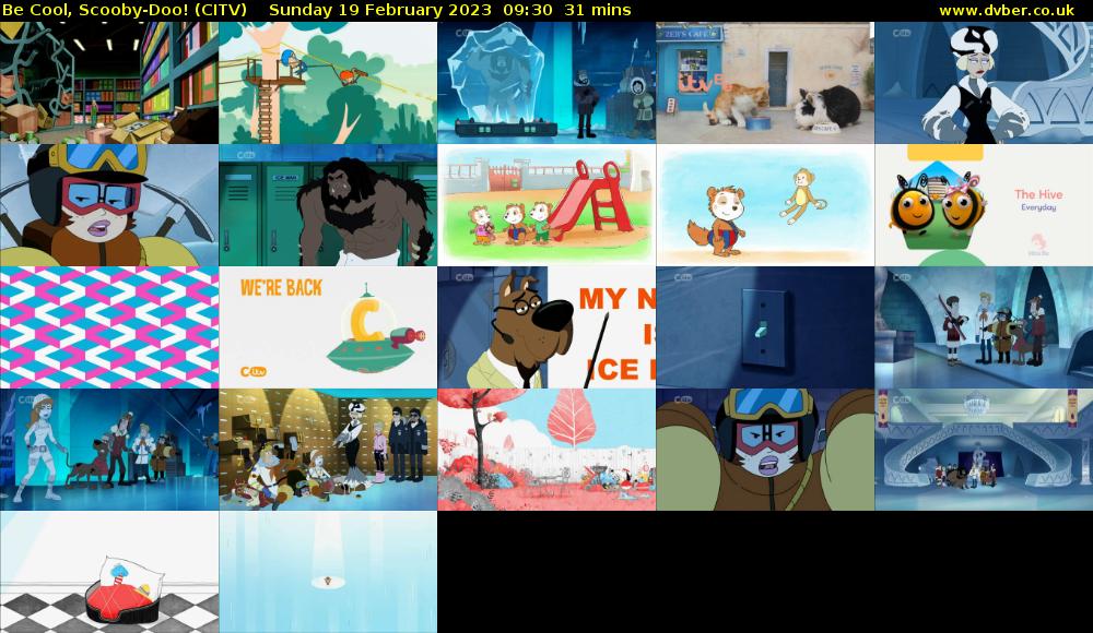 Be Cool, Scooby-Doo! (CITV) Sunday 19 February 2023 09:30 - 10:01