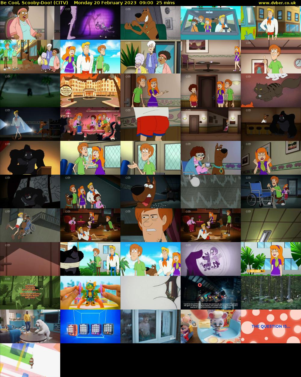 Be Cool, Scooby-Doo! (CITV) Monday 20 February 2023 09:00 - 09:25