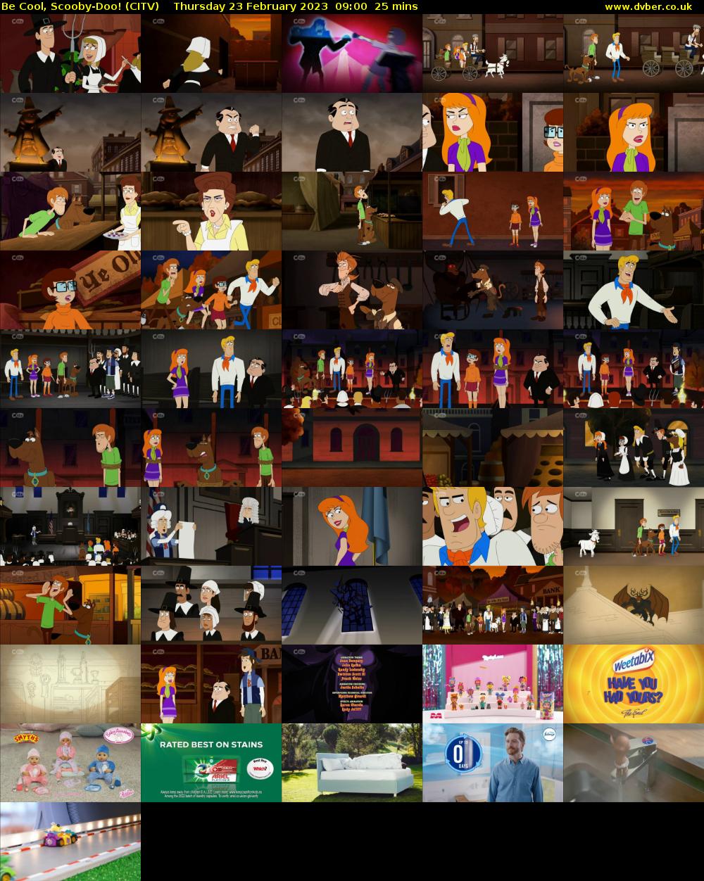 Be Cool, Scooby-Doo! (CITV) Thursday 23 February 2023 09:00 - 09:25