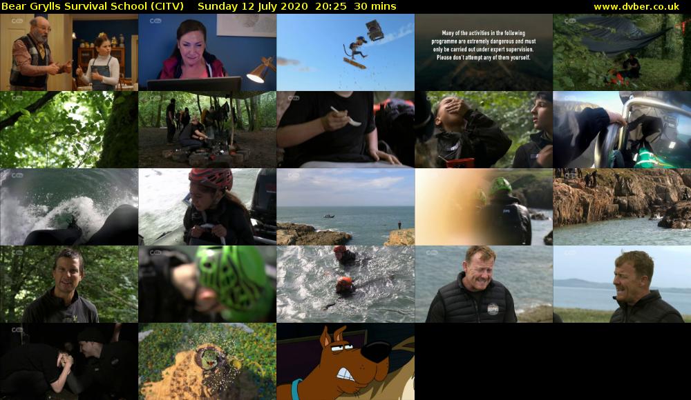 Bear Grylls Survival School (CITV) Sunday 12 July 2020 20:25 - 20:55