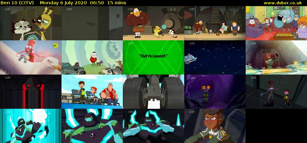 Ben 10 (CITV) Monday 6 July 2020 06:50 - 07:05