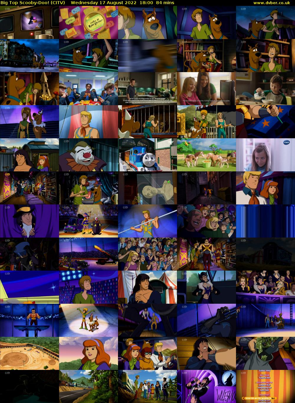 Big Top Scooby-Doo! (CITV) Wednesday 17 August 2022 18:00 - 19:24