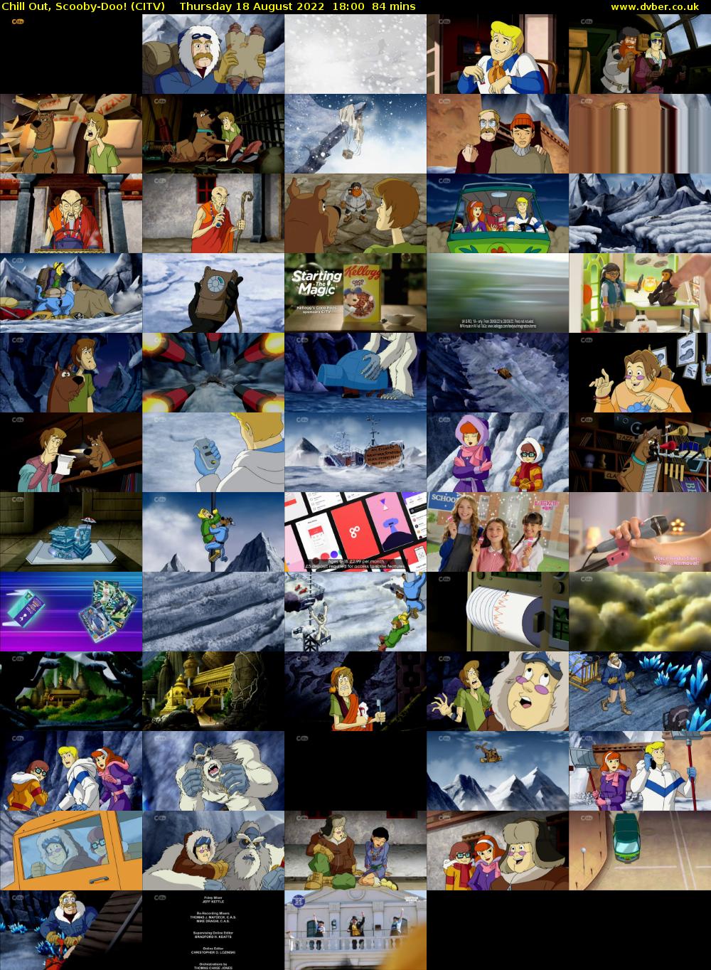 Chill Out, Scooby-Doo! (CITV) Thursday 18 August 2022 18:00 - 19:24