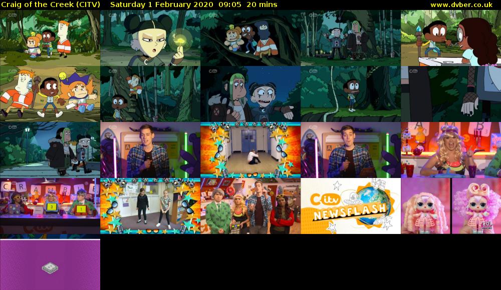 Craig of the Creek (CITV) Saturday 1 February 2020 09:05 - 09:25