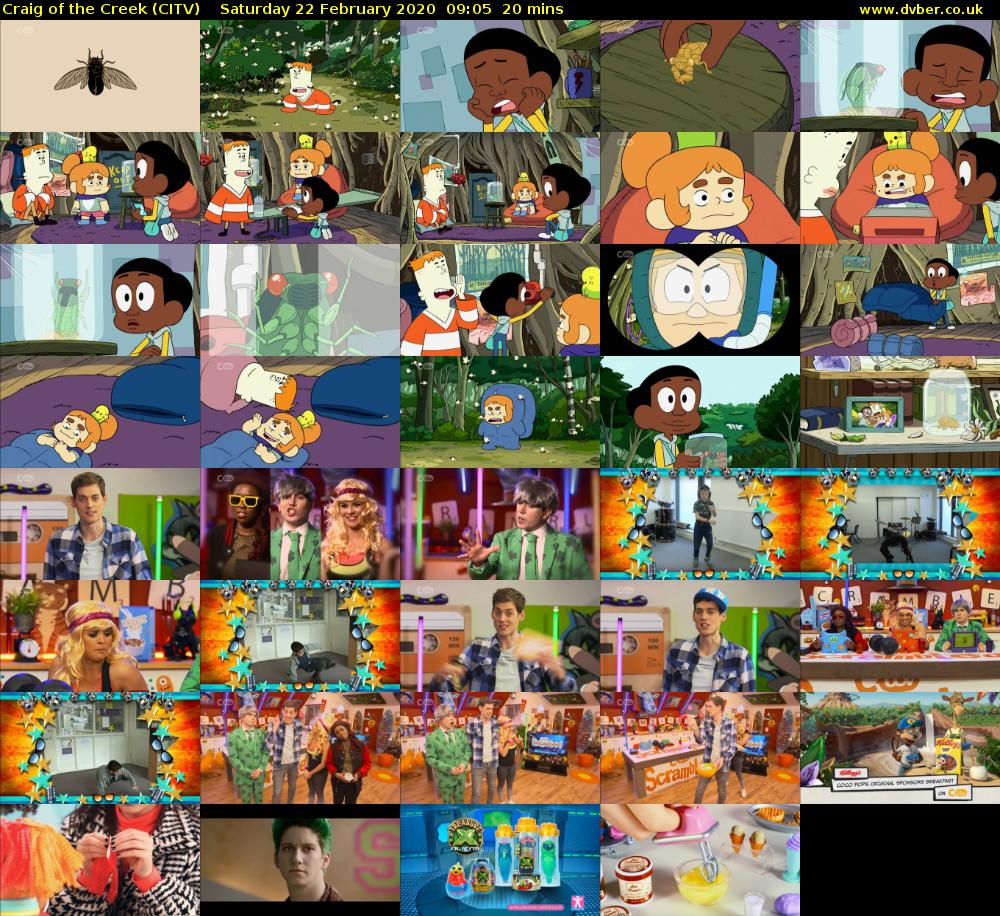 Craig of the Creek (CITV) Saturday 22 February 2020 09:05 - 09:25