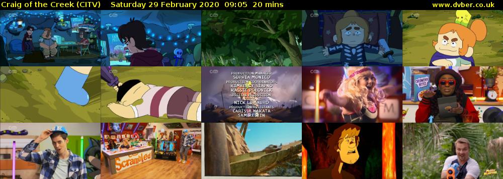 Craig of the Creek (CITV) Saturday 29 February 2020 09:05 - 09:25