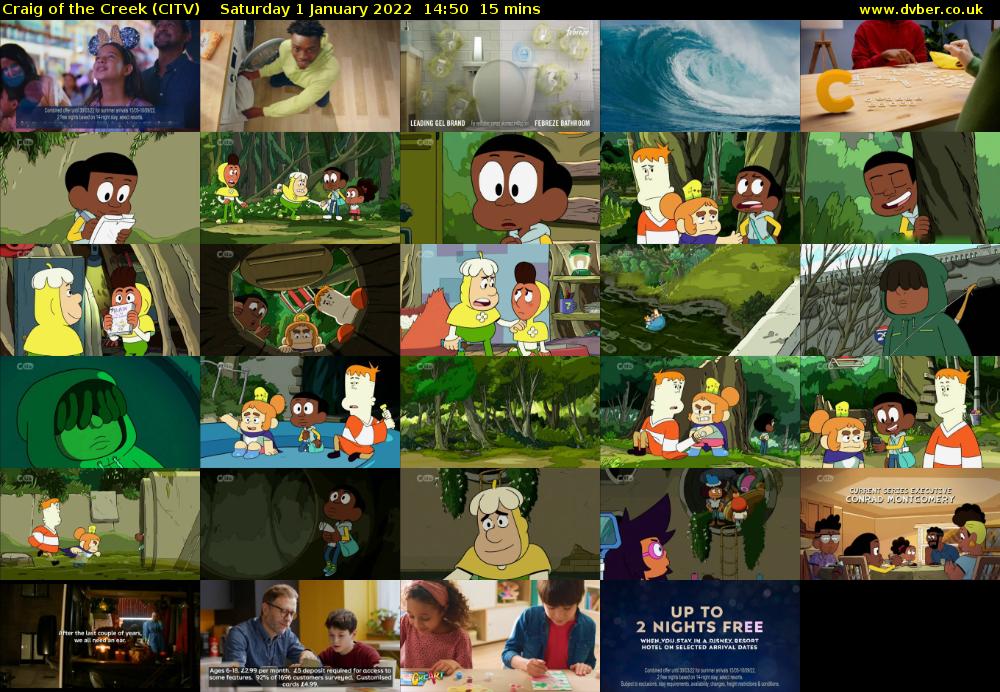 Craig of the Creek (CITV) Saturday 1 January 2022 14:50 - 15:05