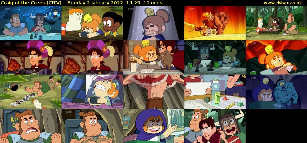 Craig of the Creek (CITV) Sunday 2 January 2022 14:25 - 14:35