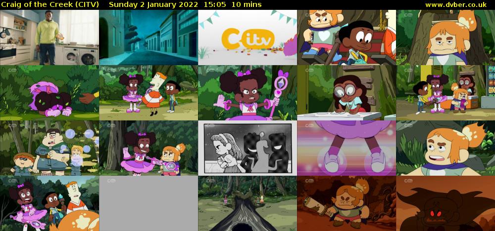 Craig of the Creek (CITV) Sunday 2 January 2022 15:05 - 15:15