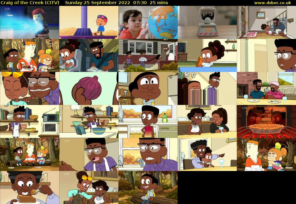 Craig of the Creek (CITV) Sunday 25 September 2022 07:30 - 07:55