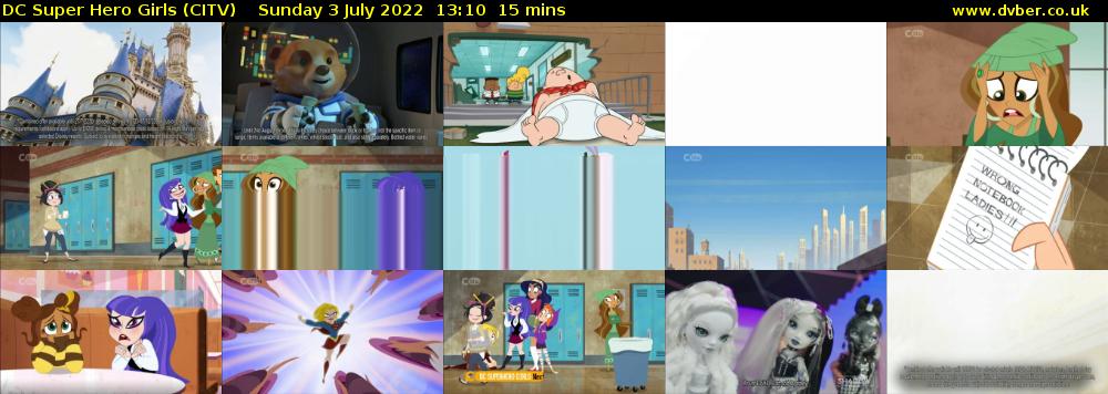 DC Super Hero Girls (CITV) Sunday 3 July 2022 13:10 - 13:25