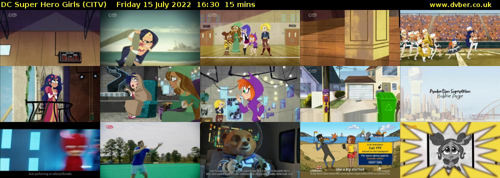 DC Super Hero Girls (CITV) Friday 15 July 2022 16:30 - 16:45