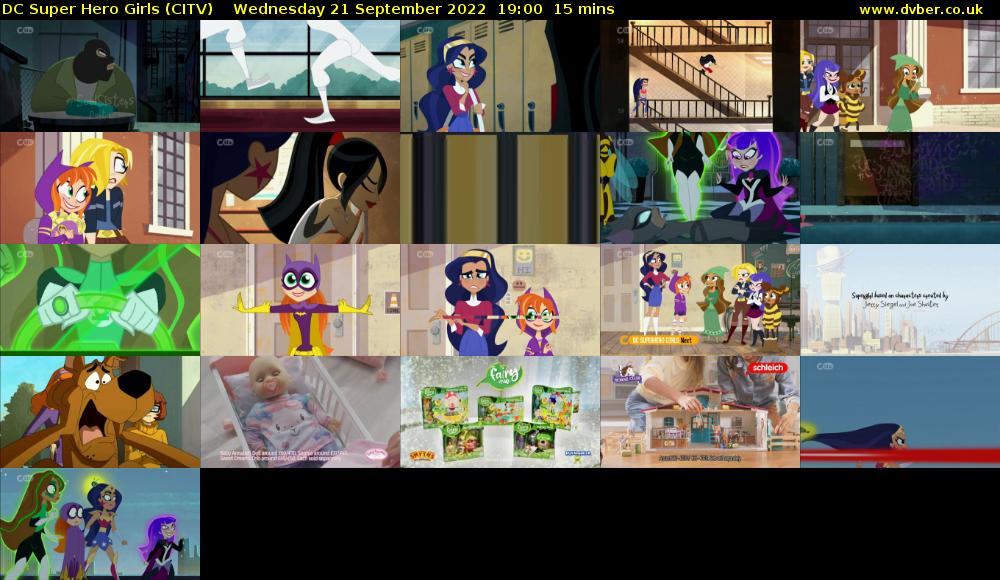 DC Super Hero Girls (CITV) Wednesday 21 September 2022 19:00 - 19:15